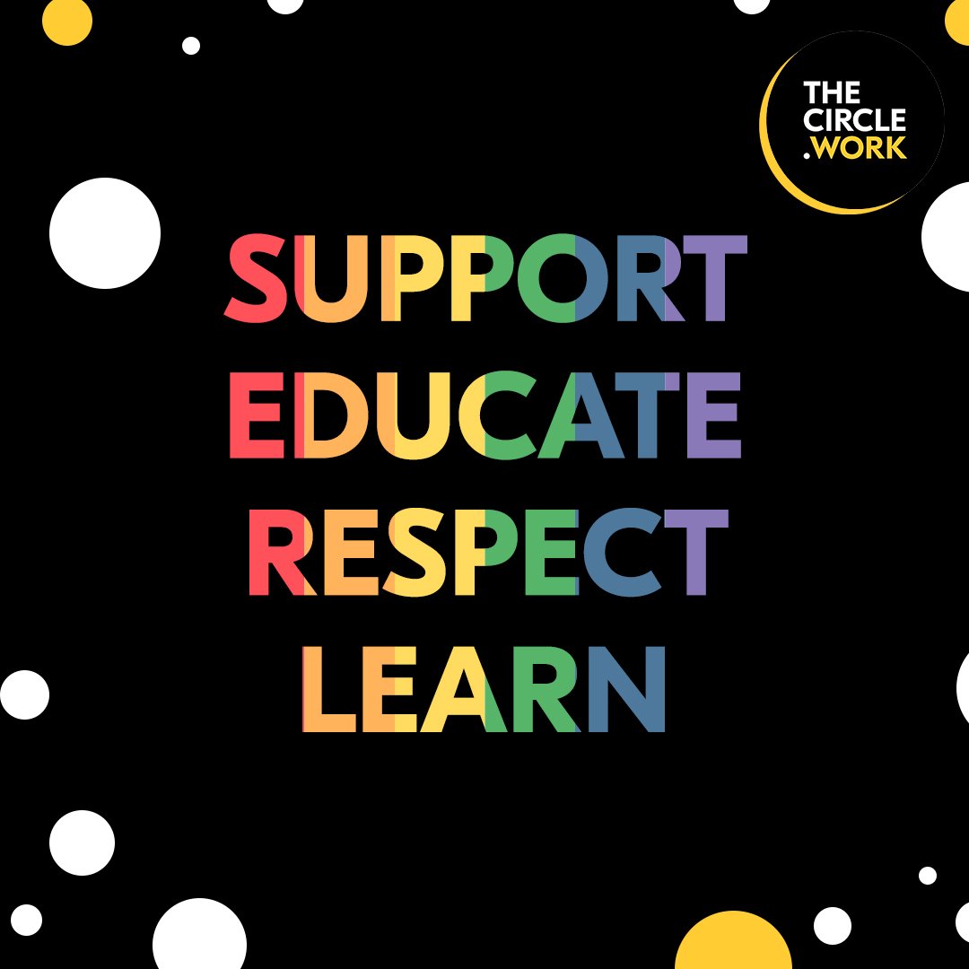 TheCircleWork's tweet image. This month is all about people coming together, to learn, educate, and celebrate how far gay rights have come and how much is still left to achieve. Make every day a day we support our queer mates. Happy #pride to all. #TheCircleWork
#pridemonth #ally