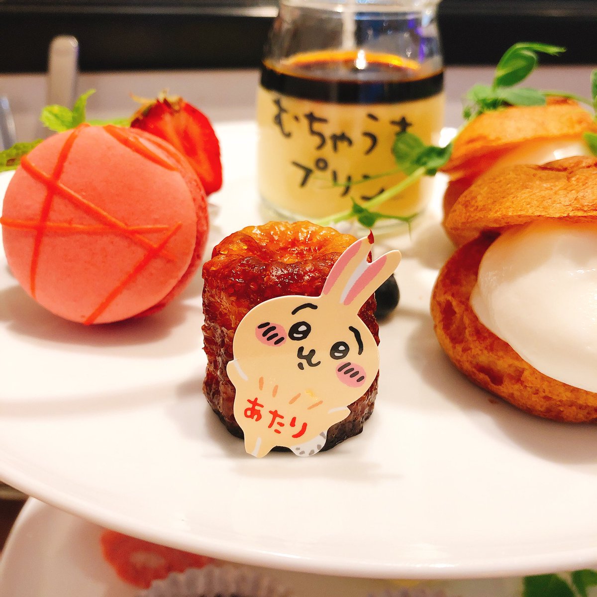 ちいかわカフェ　⑧あのときのデザートタワー　うさぎ　あたり　レア ちいかわカフェ ⑧あのときのデザートタワー うさぎ あたり レア ちい