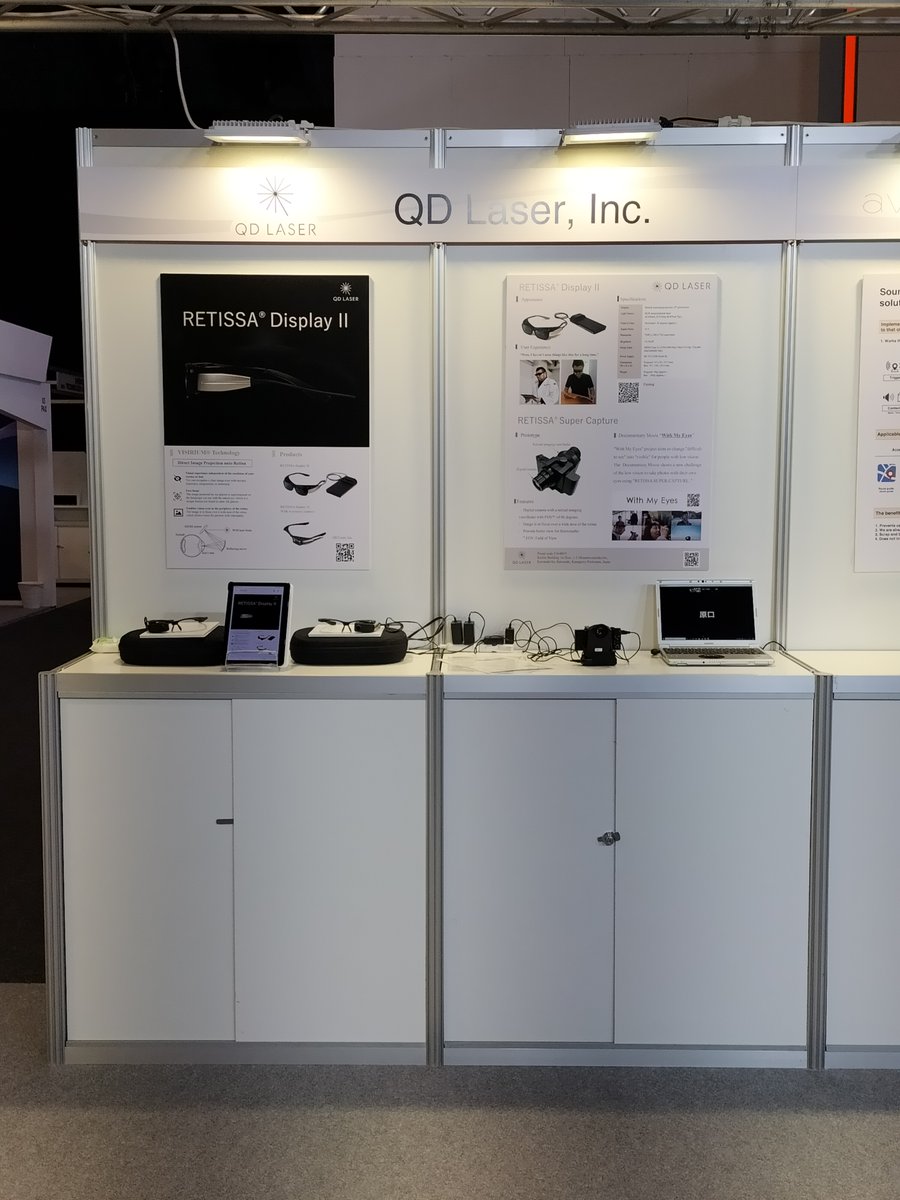 qdlaser_jpn's tweet image. #MWCバルセロナ #japanpavilion 現地の様子です。例年より少なめと聞いていますが多くのお問合せを頂いています。
#MWC2021 #MWC21 @MWCapital #qdlaser #Retissa
