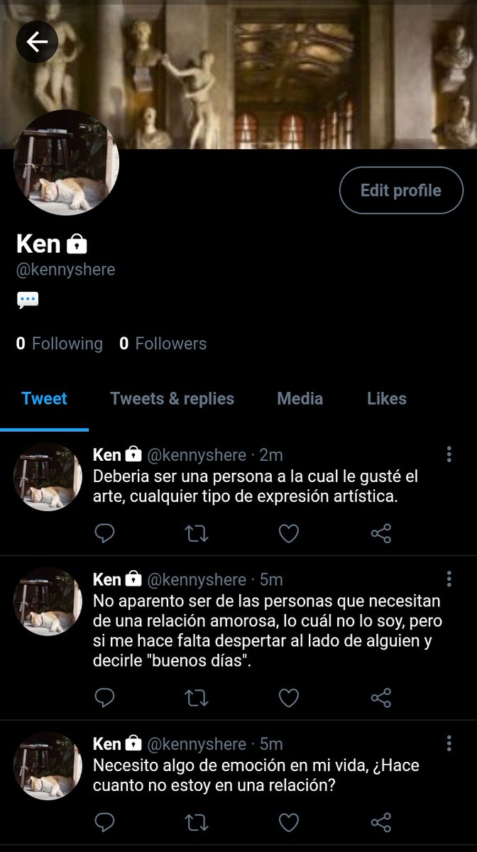 pocketooru's tweet photo. Ken Ryuguji.
➤27 años.
➤Licenciado en escultura y profesor de educación en artes plasticas.
➤Amigos: Chifuyu, mitsuya, emma, angry, takemichi y hina.
➤Bisexual. https://t.co/Hq4i19VrcV