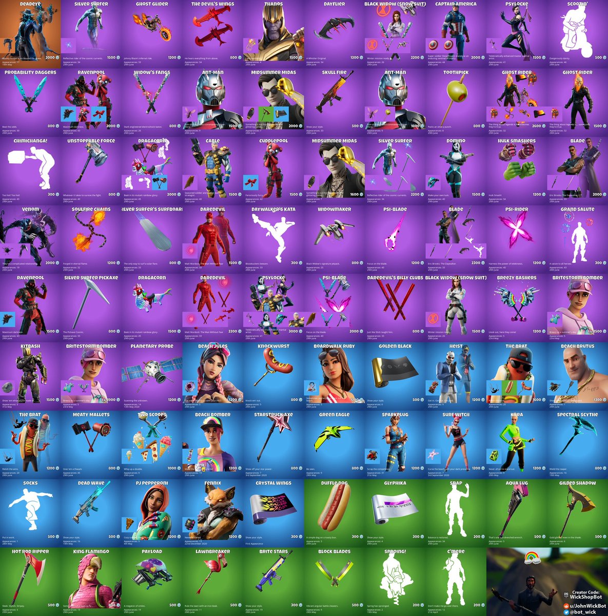 AlyansLock's tweet photo. --------📗 #ShopFortnite 📗--------
〰〰〰〰〰〰〰〰〰〰〰〰
🇬🇧 New shop also available today.
🎰 The daily shop will be changed every 24 hours
🛍 Each item purchased will be refundable through the 3 refunds.
🗓 Shop of the day 30 June 2021

#Fortnite https://t.co/Xiw4sLZ5Cx