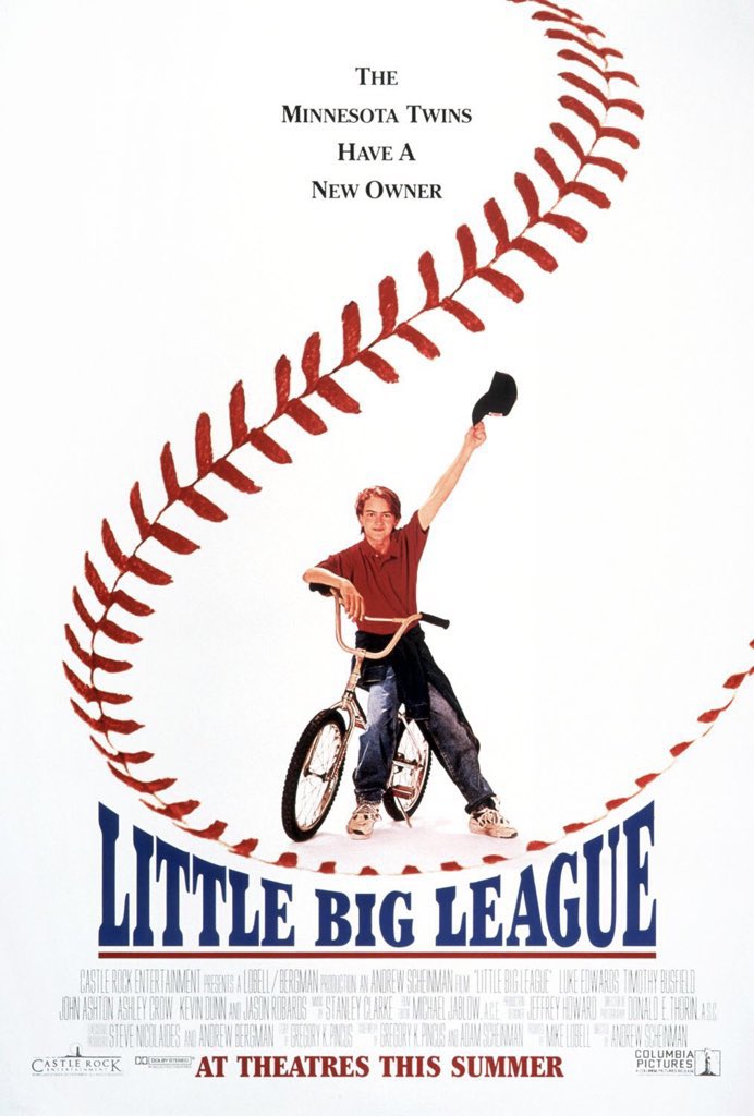 FilmNewsNos's tweet photo. 🎬MOVIE HISTORY: 27 years ago today, June 29, 1994, the movie ‘Little Big League’ opened in theaters!
#LukeEdwards #TimothyBusfield #JohnAshton #AshleyCrow #KevinDunn #BillyLSullivan #MilesFeulner #JonathanSilverman #DennisFarina #JasonRobards #WolfgangBodison #LeonDurham https://t.co/KAwTFJfx81