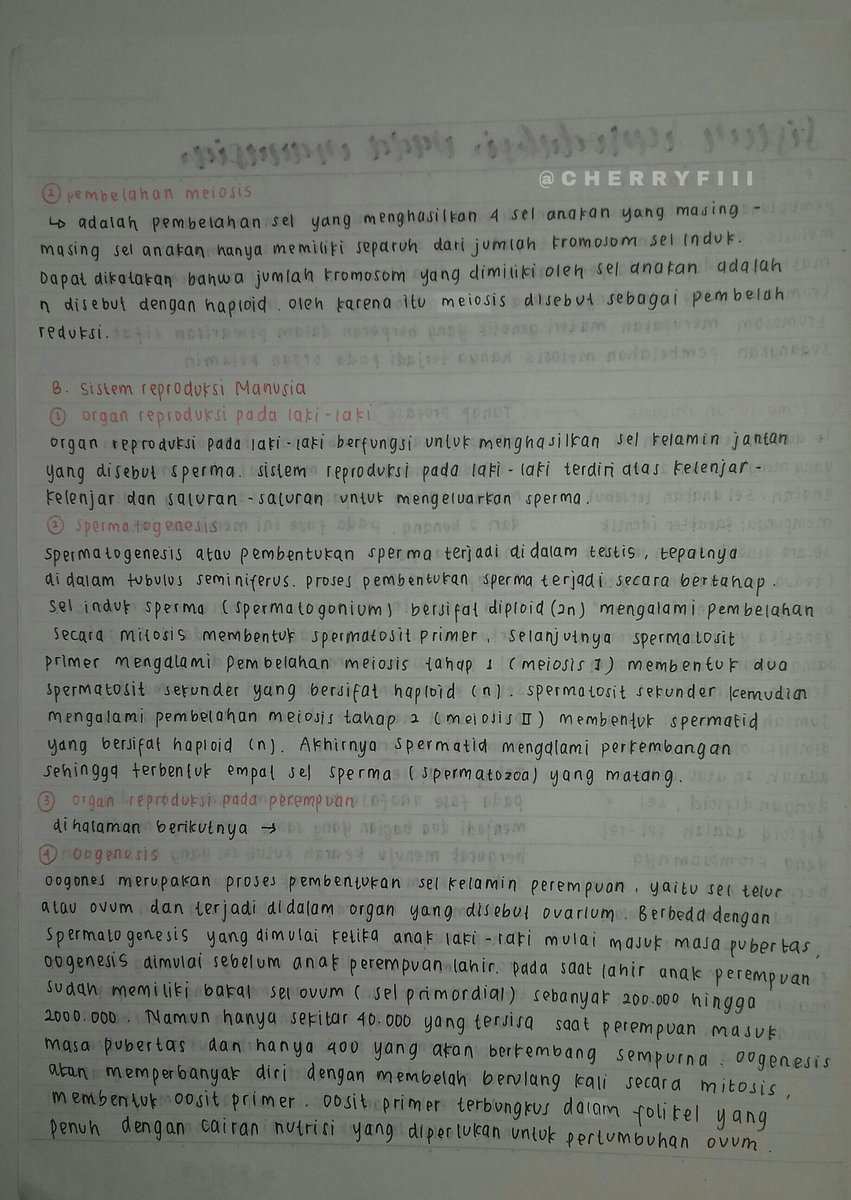 cherryfiii's tweet photo. ♡|| pembelahan sel &amp; sistem reproduksi manusia
( Ipa kelas 9 semester 1 )
sumber : buku super complete https://t.co/oh8lvhrB8z