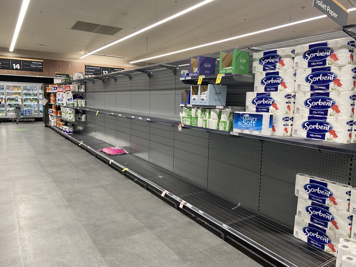Empty shelves at Woolworths #Adelaide