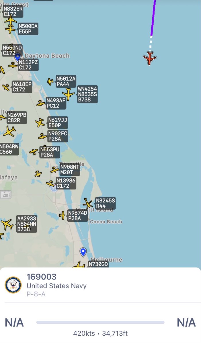 FlycamDFW's tweet photo. @johnkrausphotos @elonmusk @SpaceX It had to be the Navy P-3 at altitude. Here is a screen shot at the moment of scrub. https://t.co/l8SD2PQxPg