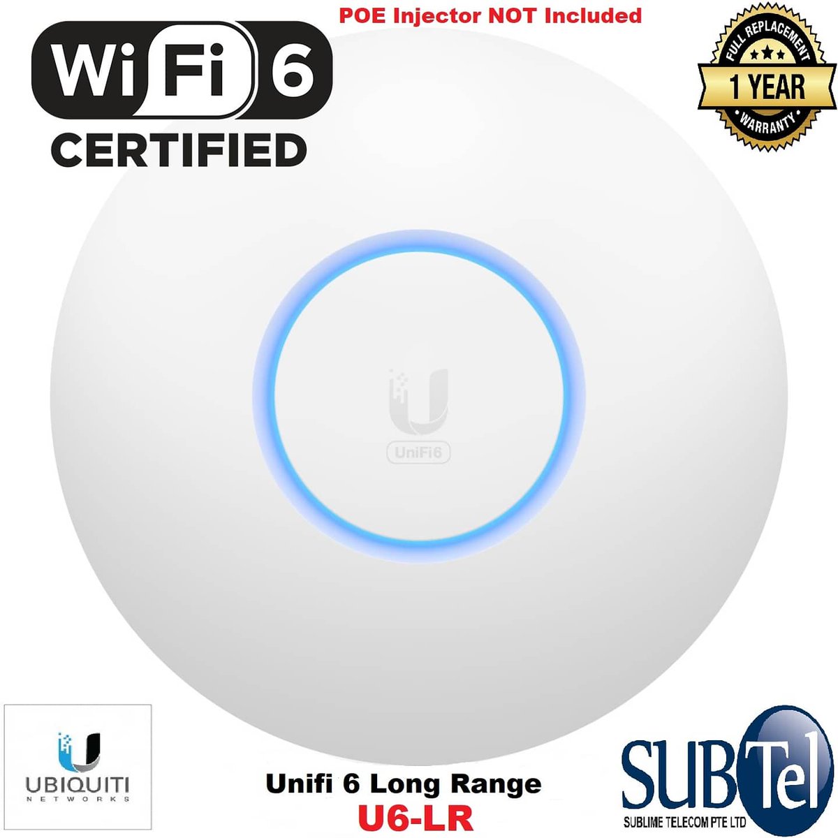 SublimeTelecom's tweet image. U6-LR - Ubiquiti WiFi 6 AP - 1st Shipment Sold out upon arrival. Next shipment Middle of July