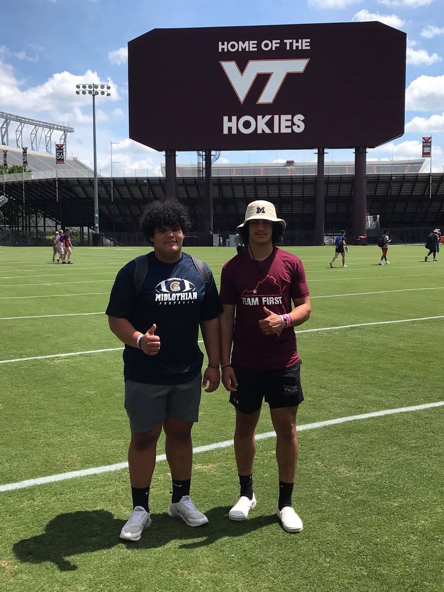 Gio Semidey (@semideygiovanni) on Twitter photo Went to my first camp last Friday at Virginia Tech with <a href="/Gsemidey214/">Gabriel Semidey</a>. Looking forward to go to more camps over the summer <a href="/MidloTrojansFB/">Midlothian Football</a> Went to my first camp last Friday at Virginia Tech with <a href="/Gsemidey214/">Gabriel Semidey</a>. Looking forward to go to more camps over the summer <a href="/MidloTrojansFB/">Midlothian Football</a>