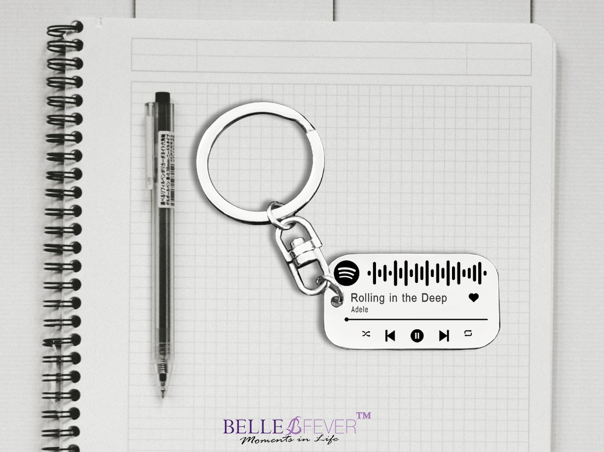 CarcallasReige's tweet photo. I just got (LSS - Last song syndrome 🎶🎵👩‍🎤) with this song #RollingInTheDeep by @Adele now on my #Keyring by @bellefever 
BUY 1 GET 1 FREE Spotify scannable music code necklace or keyring to capture your most memorable music. Get yours here: https://t.co/tslbAP25FU https://t.co/L698jejgo1