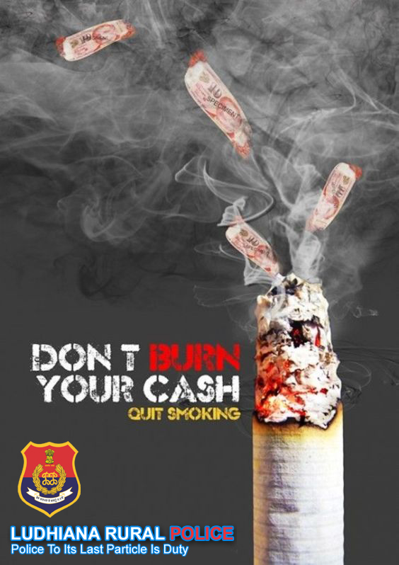 #TobaccoAwareness
 #NoSmoking 
#QuitSMOKING
 #nosmoking
#PunjabPoliceIndia 
#IGPLudhianaRange
#LudhianaRuralPolice