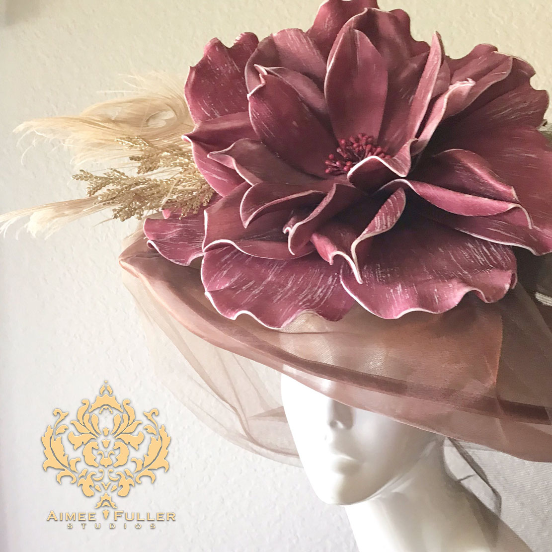 SOLD and headed to #LaJolla  just in time for #DelMarRacing in July. Shop now! #AimeeFullerHats #KentuckyDerby #handmadeintheUSA #hat #OpeningDay  aimeefuller.com #BigHats #HatContest  #derby #kyderby #derbyhat #kyderbyhat #fascinator #Hats #PacificClassic  
 #delmar