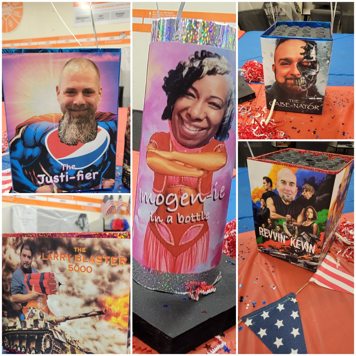 Celebrating the 4th of July all week at 3016!!!!! My fun fund team and I had a blast creating some cheer and for the associates.