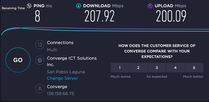ZachZwei's tweet photo. Check out my @Speedtest result! https://t.co/PfoEKjyigU #speedtest This free speed boost from @ExperienceCNVRG is just insane.
#OwnYourFast #ExperienceBetter #FiberX1500 https://t.co/6VjIK2NLSU