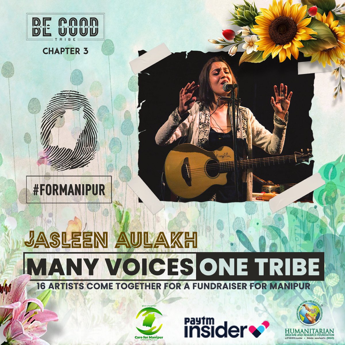 BeGoodTribe's tweet photo. Jasleen Aulakh is in it #FORMANIPUR
...
Jasleenʼs music is inspired by folk music and some Sufi influences but not restricted by any particular genre.

Join the exciting fundraiser on 2nd July 2021, 7 pm onwards.
...
Book tickets @paytminsider| use link 

https://t.co/LzHYLNqkB2 https://t.co/l9BQkQn2iH