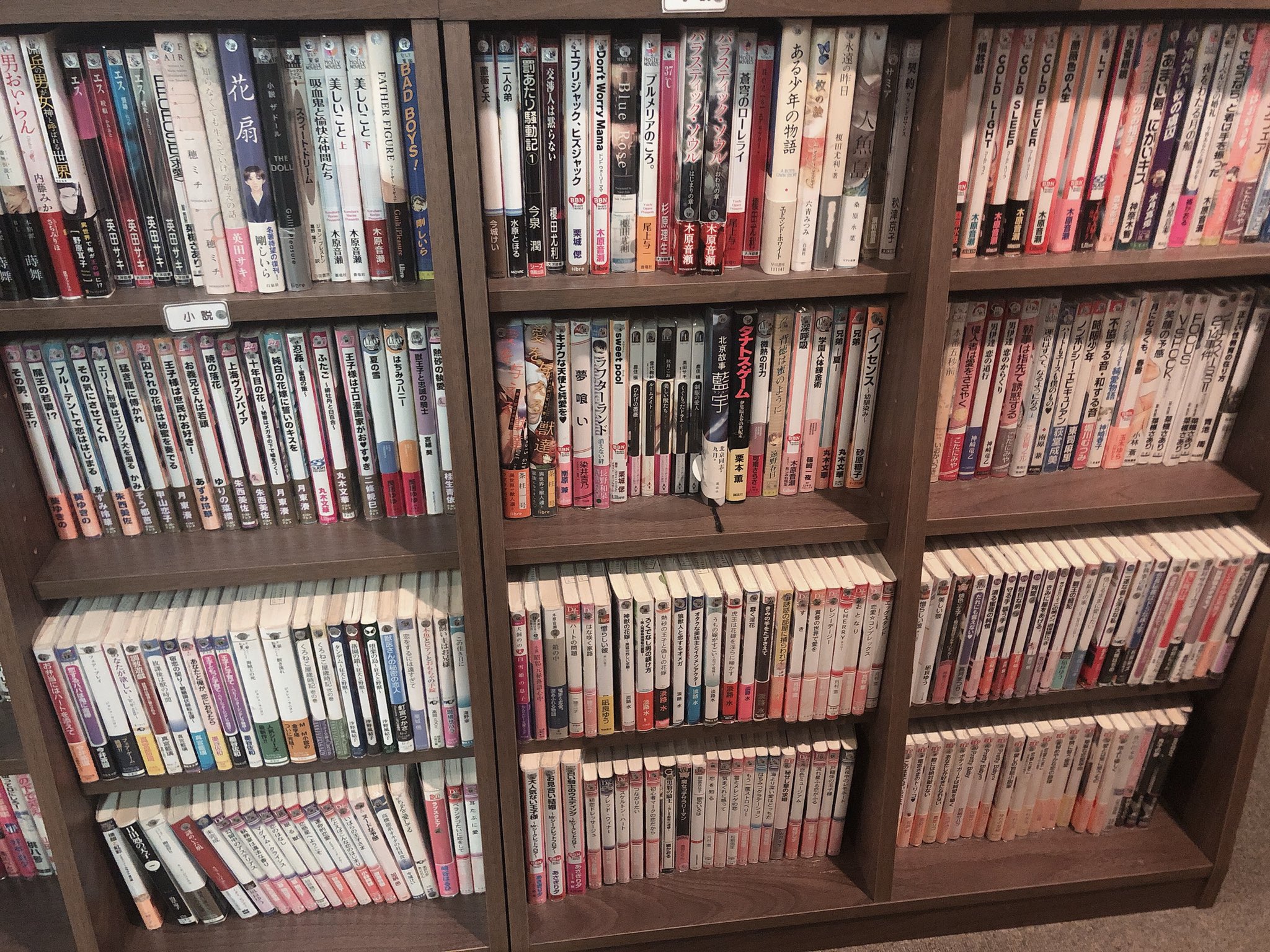 立川 Cafe801 Cafe801info さん 池袋にある女性専用 男子解禁デー有 の商業bl漫画喫茶 です Bl小説もbl以外の漫画もあるよ 作品はジャンル分けされてるから新境地開拓しやすい オープン席の他 個室もあるよ 最近導入された空気清浄機2台が店内を