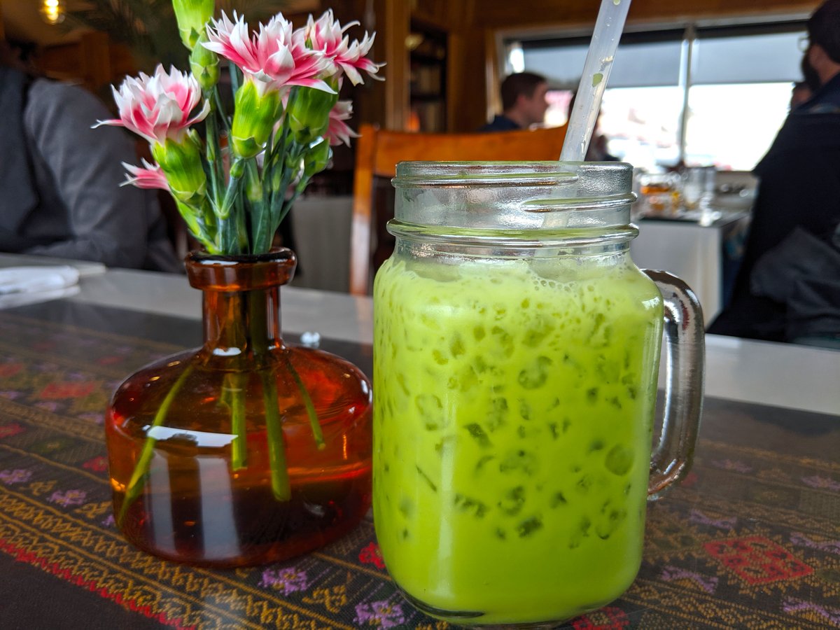 Adventuringgal's tweet photo. A2. Thai iced tea #FoodTravelChat https://t.co/81lavkEDqo