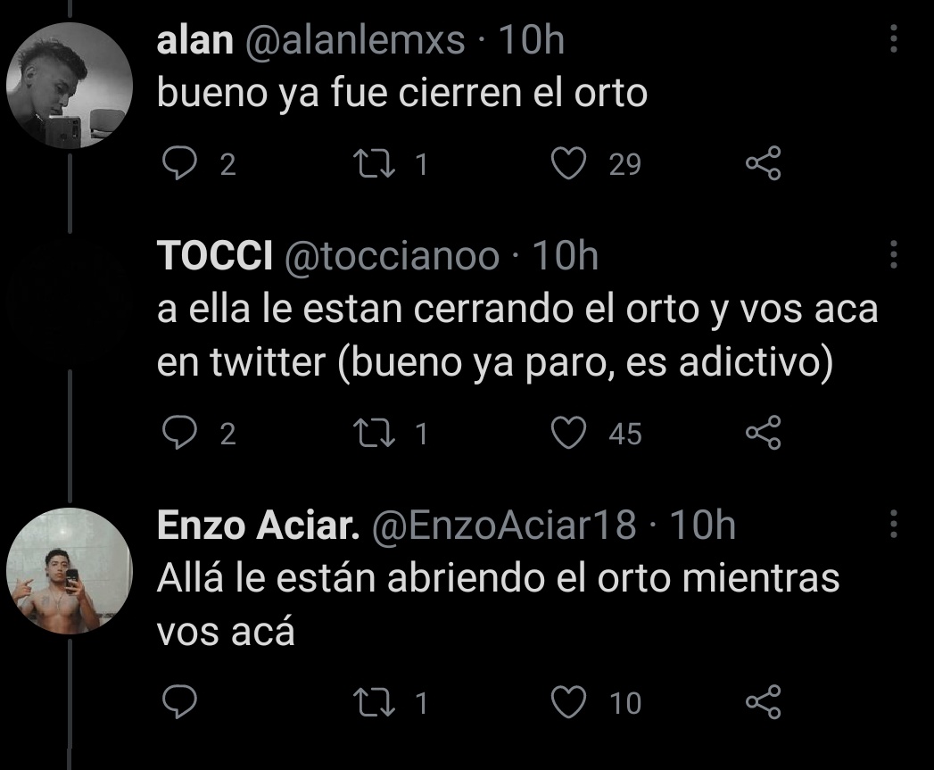 La puta madre jajajaja te amo twitter
