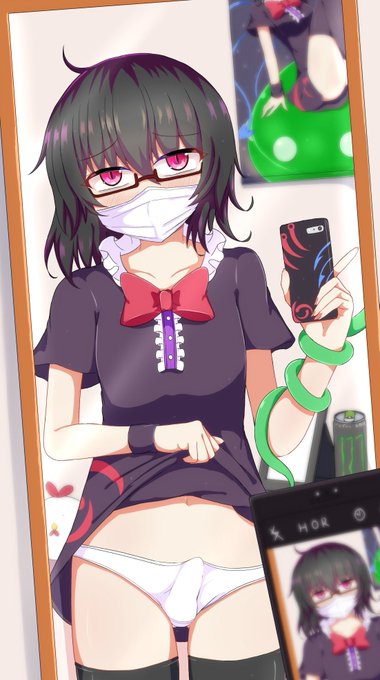 貼れてなかった 自撮りイラストはいいぞっ 