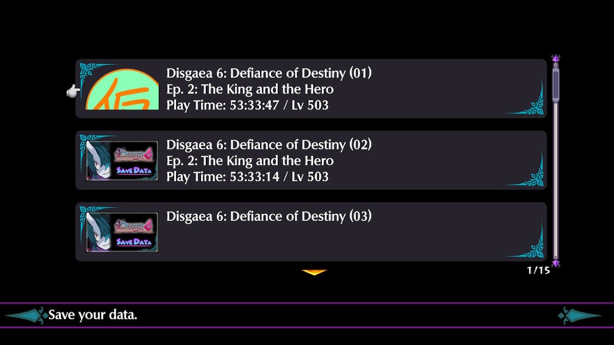 There is a null value save icon in #Disgaea6  #NintendoSwitch https://t.co/LKnIUeESTY