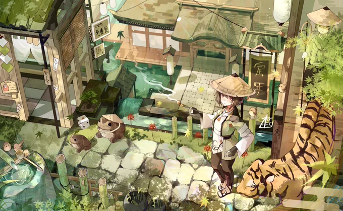 #絵描きさんと繫がりたい 
 #夏の創作クラスタフォロー祭り
背景描くのがすきです
rt♡でまわります 
