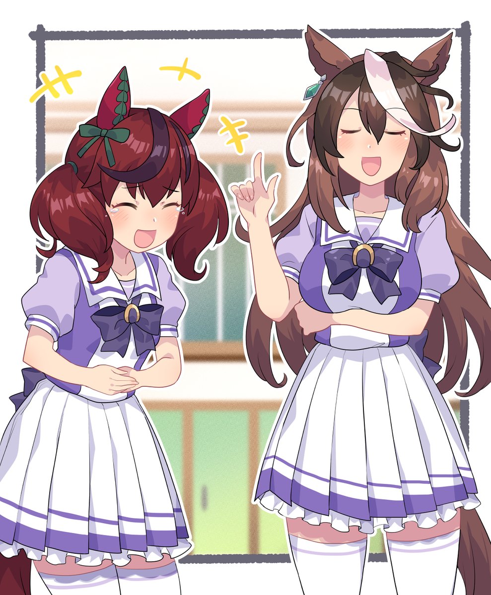 ナリタタイシン(艦これ) ,スーパークリーク(ウマ娘) 「#今月描いた絵を晒そう 」|トモヨヒのイラスト