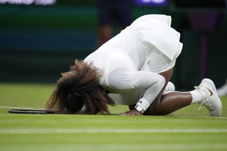 ‘Sad story’ An injured Serena Williams is out of Wimbledon