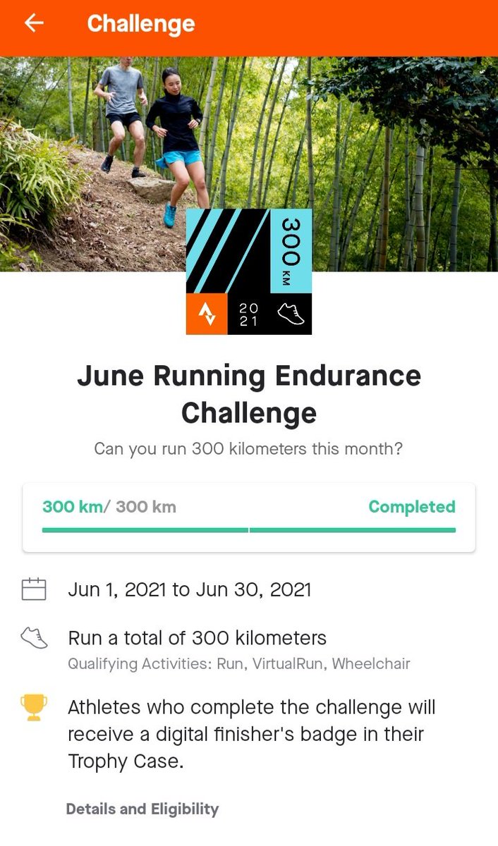 hubiris's tweet photo. #JuneRunningChallenge finally 300KM completed. ππΏ #TOTRunners @TOTRunners https://t.co/r2TRZpulYf