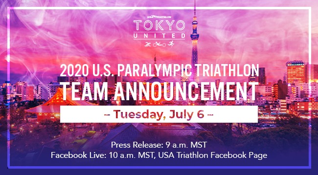 USATFoundation's tweet photo. #SaveTheDate
The 2020 U.S. Paralympic Triathlon Team will be announced on Tuesday, July 6 at noon ET via Facebook Live.
Here is the link: https://t.co/x4QjPnhDik
@USATriathlon @USAParatriathlon #triathlon #paratriathlon #paralympics #TokyoUnited #EncourageInspireIgnite https://t.co/sTzdFBtbAO