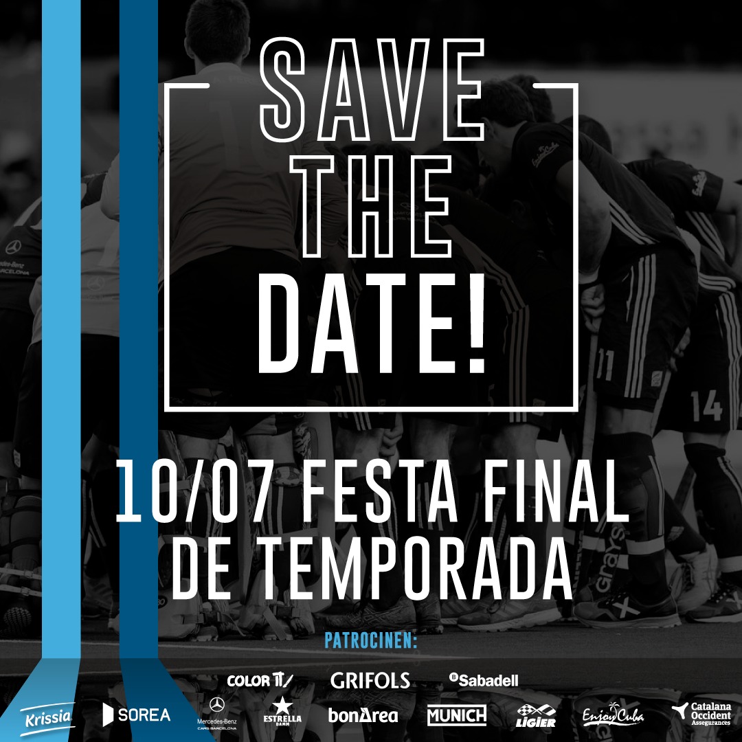 🔵⚫ Reserva la data que s'acosta la festa de final de temporada!!! #bategablauinegre 🎉🎊