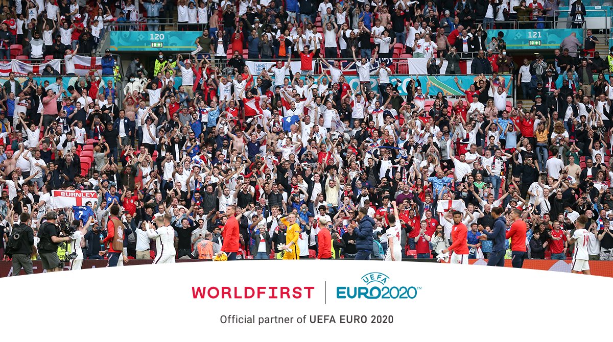 The (World) First time England have beaten Germany in the knockout stages since...you know when.

Is it coming home?

#WorldFirst #OfficialSponsors
#EURO2020 #ThreeLions
#InternationalBusinessPaymentsMadeEasy