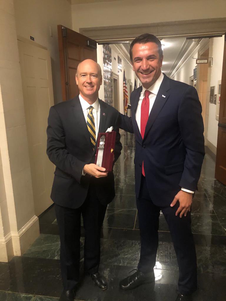 erionveliaj's tweet photo. Always a pleasure catching up with old friend @Robert_Aderholt &amp; new friend @JeffFortenberry

Can't wait to host them in Tirana next year for #EuropeanYouthCapital2022

Having bipartisan support at the 🇦🇱 Caucus in the 🇺🇸 House &amp; Senate speaks volumes of our special relationship! https://t.co/ISPTYIfmHU