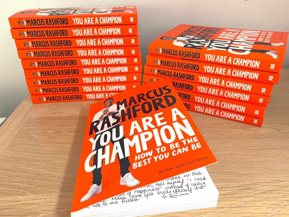 Bought each of my form group the new @MarcusRashford book as a leaving present as they move up from Year 6 to Year 7. Seeing their faces light up as they read their own personal message inside this morning was priceless #YouAreAChampion