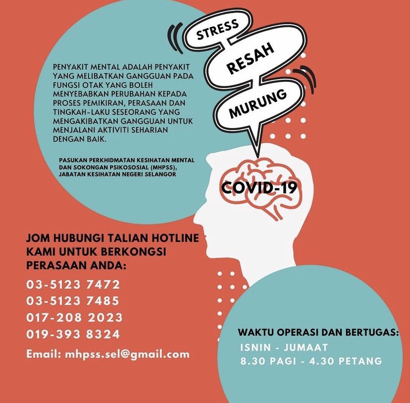 sharifahamani's tweet photo. If you need help. If you need someone to talk to try reaching out here. 

Compiled by @NazimOthman on instagram. Thank you Nazim for using your huge following to help Malaysians. Semoga dipermudahkan segalanya. #KitaJagaKita 🙏 https://t.co/fxkx3ZYmKj