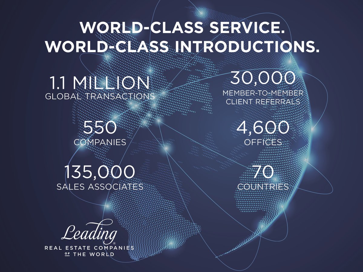 We’re local, we’re global. Tell us what your real estate needs are, and we’ll set you up with an agent who is qualified to assist you wherever you are! As a member of LeadingRE we’re part of an exclusive network of independent real estate brokerages world wide.