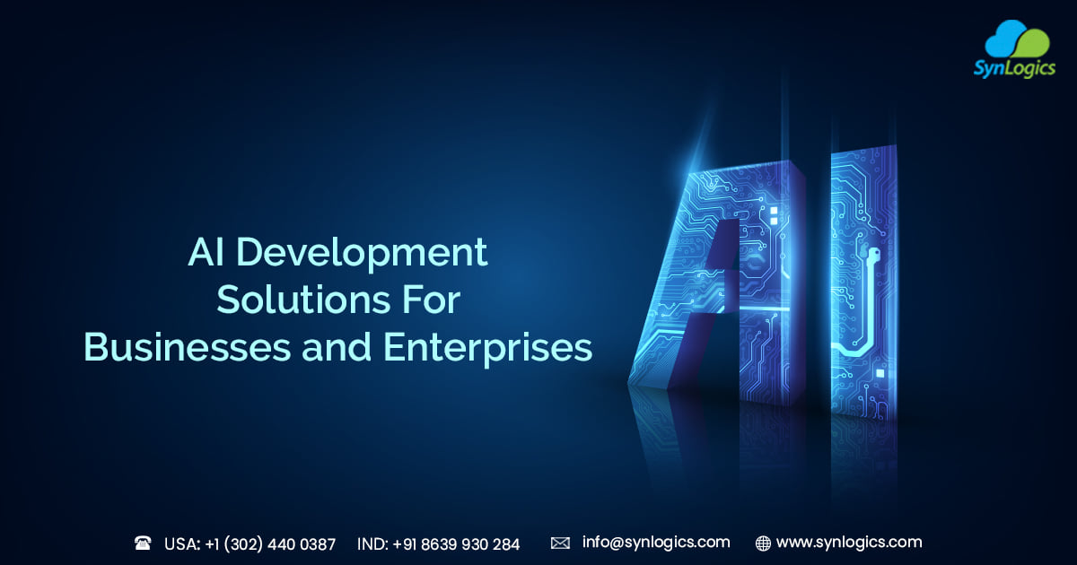 kakkirenivenkat's tweet image. #SynLogics is an established #AIDevelopment service provider &amp;amp; we offer custom AI-based application development as a Service. Our AI development services will reduce the need for complex software programming by taking advantage of historic data mastering complex algorithms
