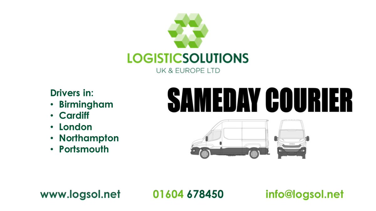 We operate a fleet of vehicles from small vans to extra large vans, with larger vehicles (7.5 ton and above) available upon request.
Give us a call if we can help!
#Logistics #SameDayDelivery