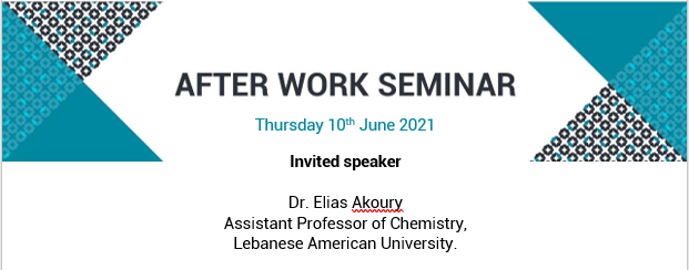 Graduate Programme Science for a Changing Planet (@gradscplille) on Twitter photo Thanks again to <a href="/elias_akoury/">Elias Akoury</a> , Asst Prof. of Chemistry @LebAmUniv, who presented his career at the last After Work Seminar. A dynamic enthusiastic talk, reminding to stay curious and to keep exploring different professional tracks. read more -> bit.ly/3jrutY2 Thanks again to <a href="/elias_akoury/">Elias Akoury</a> , Asst Prof. of Chemistry @LebAmUniv, who presented his career at the last After Work Seminar. A dynamic enthusiastic talk, reminding to stay curious and to keep exploring different professional tracks. read more -> bit.ly/3jrutY2
