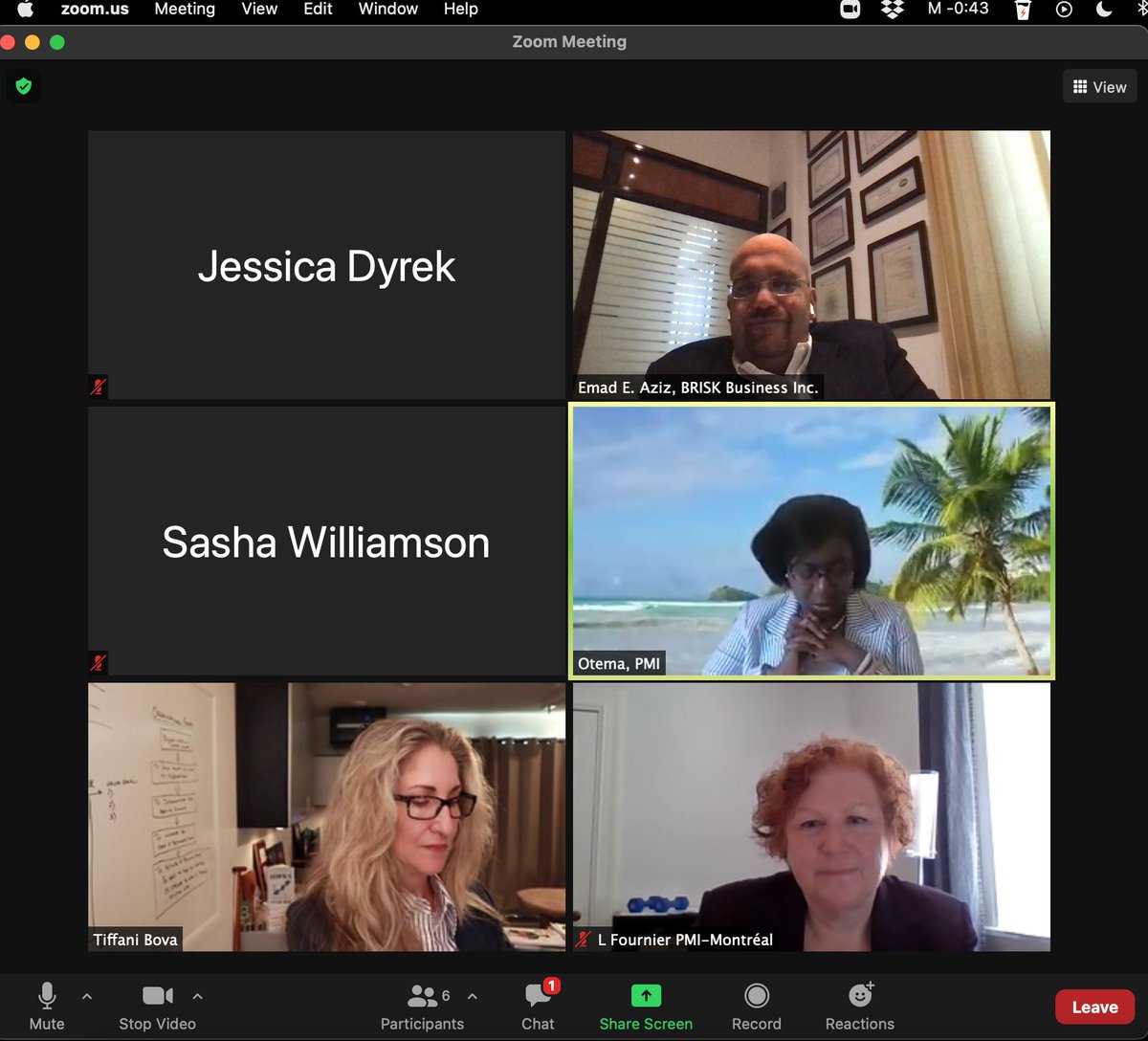 emadeaziz's tweet photo. I had the pleasure of participating in a Brightline VIP Roundtable with Tiffany Bova - Global, Customer Growth and Innovation Evangelist at #Salesforce during Digital Transformation in Action #DTIA21 . Thank you #Brightline, #PMI for the great content and great participants https://t.co/aftVJkr7hK