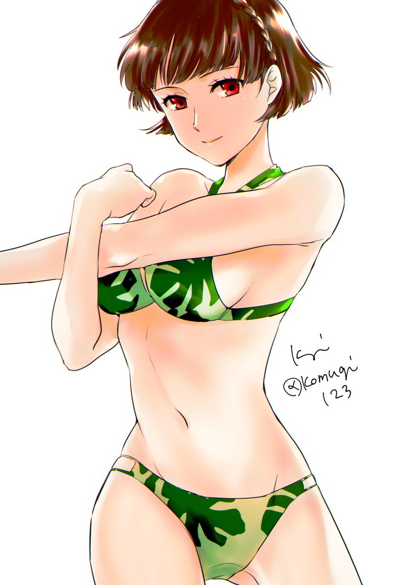 新島真 「#今月描いた絵を晒そう 」|こむぎ@単行本発売中のイラスト