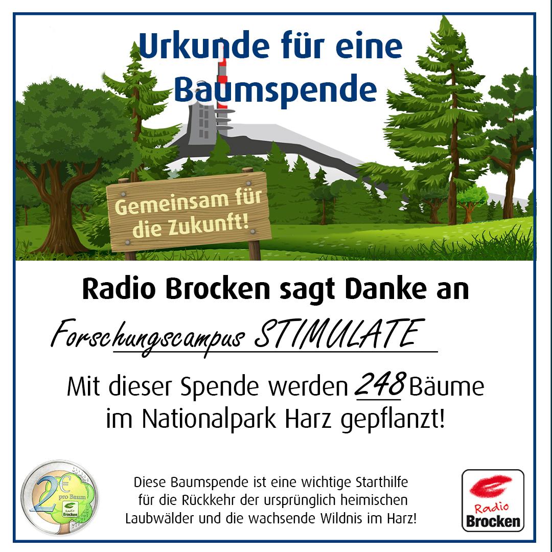 STIMULATE_FC's tweet photo. #STIMULATEourEnvironment
#UnsereRegion liegt uns am Herzen, wir haben uns mit einer Spende von 248 Bäumen an der Baumspendeaktion von @RadioBrocken für den #Nationalpark Harz beteiligt.
Die #Baumspende ist eine wichtige Starthilfe für die
Waldrettung des #Nationalpark #Harz. https://t.co/Z6uXHjyQvz