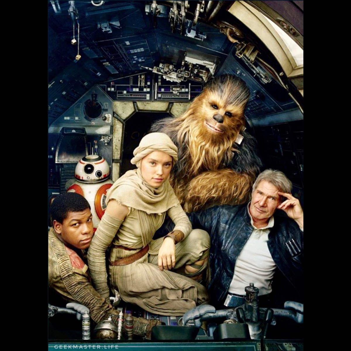 GeekMaster16's tweet photo. 🔥Awesome pic from #TheForceAwakens cast🔥.. #StarWars #GeekMasterLife #DaisyRidley #HarrisonFord #JohnBoyega #JoonasSuotamo #Bb8 #TheMilleniumFalcon #LucasFilm #GalaxysEdge #Batuu #SmuglersRun #RiseoftheResistance #StarTours #HollywoodStudios https://t.co/5ENdaYtgmS