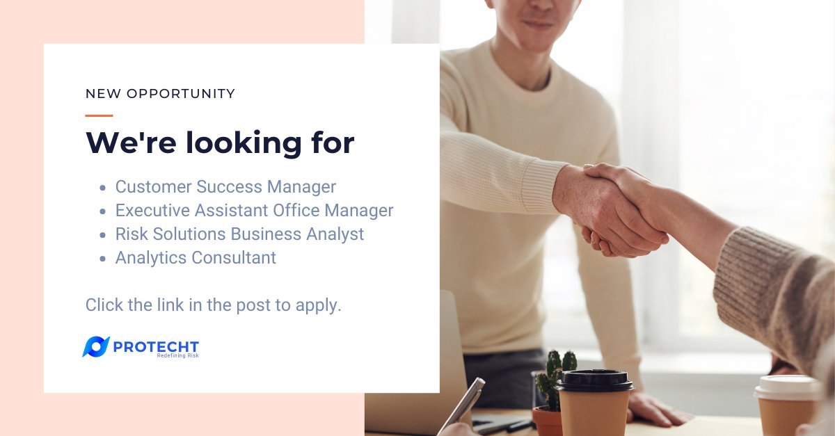 Protecht_Risk's tweet photo. Looking for a new opportunity? We are currently recruiting a range of various roles. Check them out here: https://t.co/VFhLsLyokO
#Protecht #hiring #recruiting #recruitment #jobs #jobsearch #nowhiring #opportunity https://t.co/qYrJCrprHS