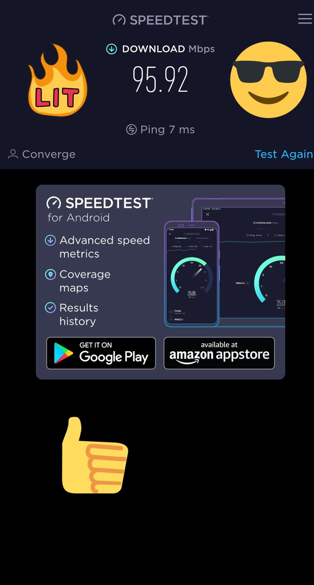 ThisIsJust24's tweet photo. Wow! Tinodo ni @ExperienceCNVRG ang speeds. No more AFKs, no more freeze screen sa work, and no more buffers sa movie binge watching! #OwnYourFast Thank you @ExperienceCNVRG try nyo na din to #ExperienceBetter 😉 https://t.co/XN1LRNGDdI