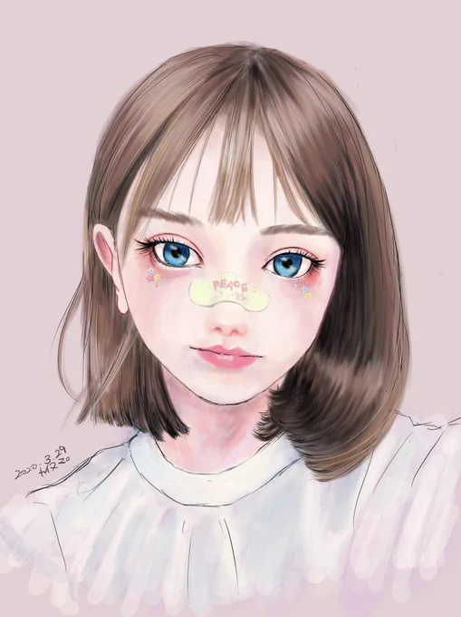 前に描いたやつ
もう1年以上経つのか、、写真模写です 