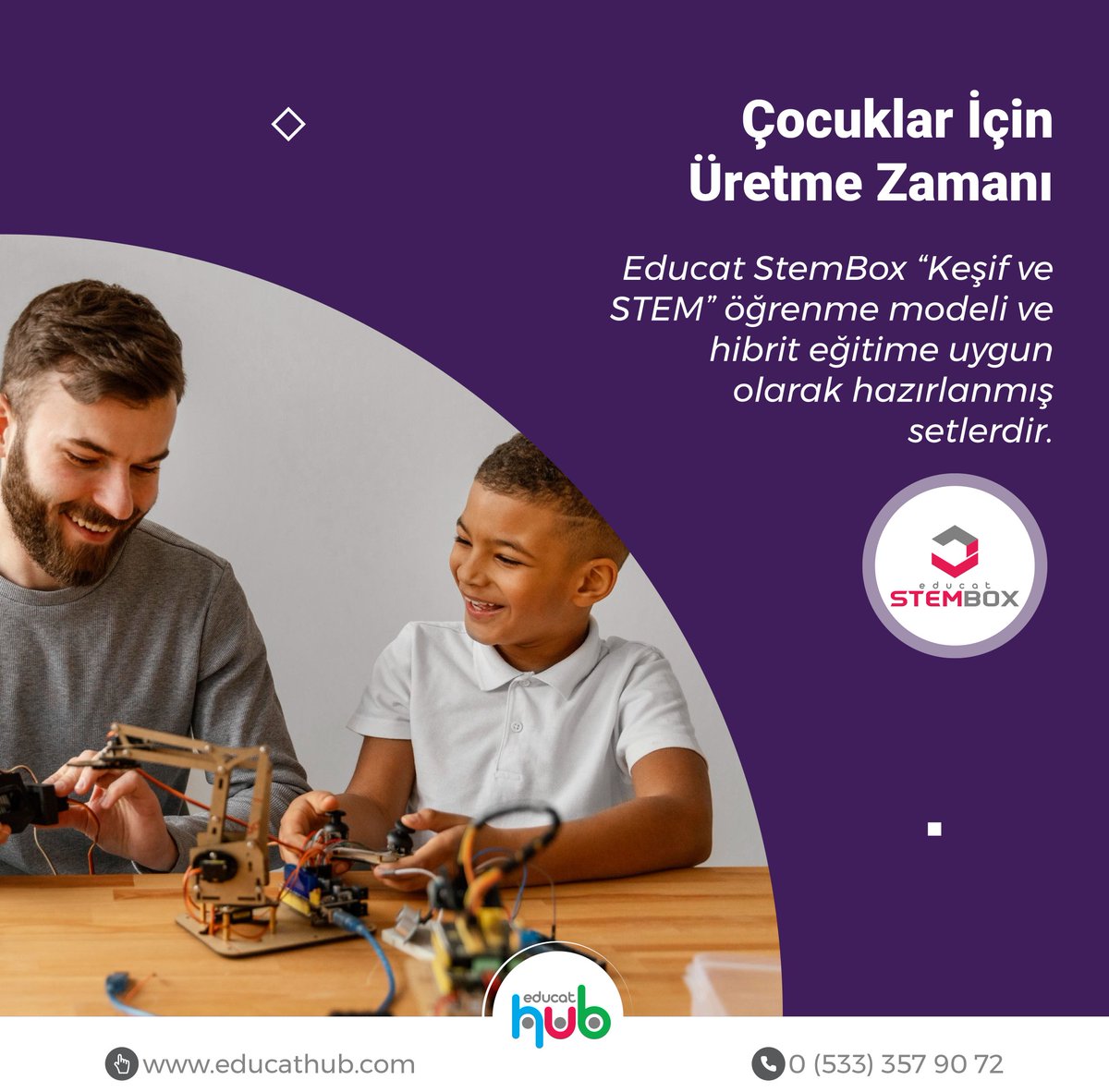 educathubcom's tweet photo. 🔎Bilim insanı olmaya hazır mısın?
Educat STEMBOX ve Educat Bilim setleri ile öğrenciler ister okulda ister evde yaparak yaşayarak bilimi keşfediyor. . 
Educat STEMBOX setlerinde Yaz Kampanyasını Kaçırmayın! 
Tüm STEMBOX ürünlerinde STEMBOXYAZ20 kodu ile %20 indirimden yararlanın https://t.co/hNx3gpsDMk