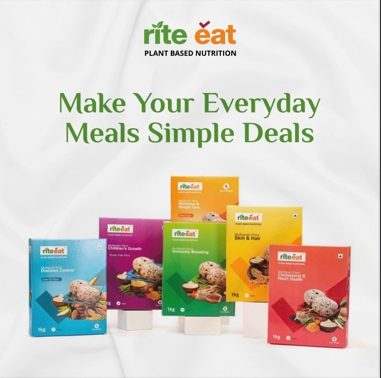 Serving health in your plate.
Transform your everyday food into simple healthy delicacies with Rite Eat’s wholesome flours! 

#healthy #nutrition #plantbasedfood #planttoplate #healthylifestyle #veganfood