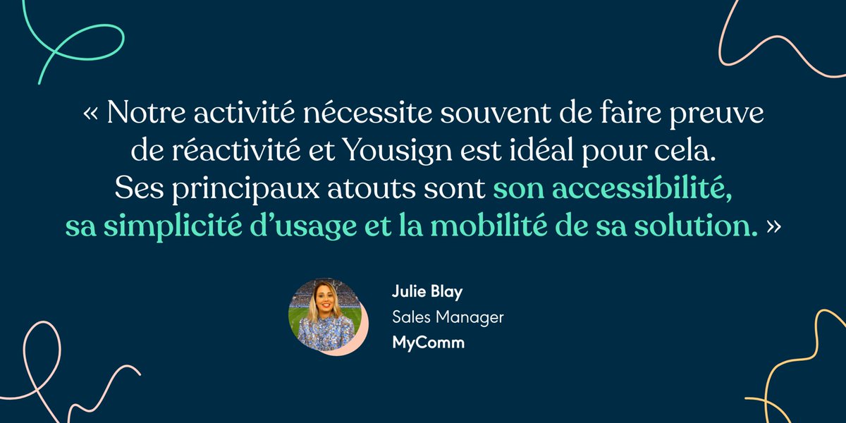 Grâce à la signature électronique, <a href="/MyComm_FR/">MyComm</a> (agence de voyages sportifs ⚽ ️&amp; d’événementiel 🎉) optimise son parcours de vente 💸 

De plus, la #eSignature s’intègre dans leur volonté de réduire leur empreinte carbone ! 🌱

💡 Témoignage 👉 bit.ly/3gQSOUd