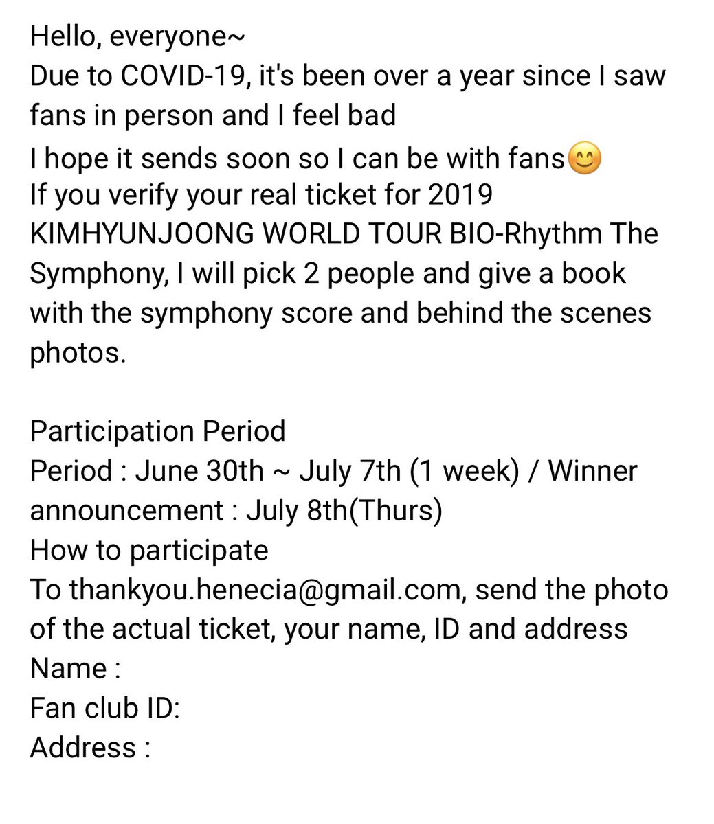 Princessmich123's tweet photo. Henecia who had attended the Bio-rhythm Symphony concerts held on 25-26Oct2019 in Osaka , find your tickets and apply!😊

#KimHyunJoong #김현중 

Everyday Joong Ep.78 - BIO-RHYTHM The Symphony Concert book present https://t.co/nawoXToUxW via @YouTube https://t.co/h3LbxoUWVX