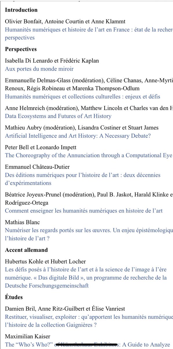 ⚠️‼️
Comme promis, l’ensemble des articles du dernier numéro (87) de la @revueHA intitulé : 
Humanités numériques : de nouveaux récits en histoire de l’art ?
 > est disponible en ligne, téléchargeable en pdf pour quelques semaines
blog.apahau.org/parution-histo…