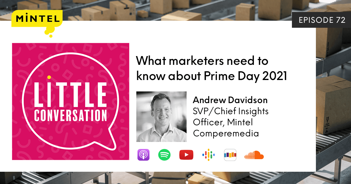 HamedAtGartner's tweet photo. [PODCAST] What marketers need to know about Prime Day 2021

https://t.co/3hJsfryadD

#Mintel #LittleConversation #PrimeDay https://t.co/gsvt3Jm2Iq