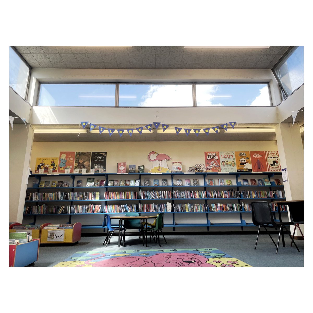 BrutalistLib's tweet photo. The children's area of the #Brutalist #Library - we are working to #savethebuilding from demolition. Stay tuned for updates on how to support the campaign. And follow @friends_norwood to protect a staffed library service in #SouthNorwood ๐๐ฃ https://t.co/yOPJGbvcA7